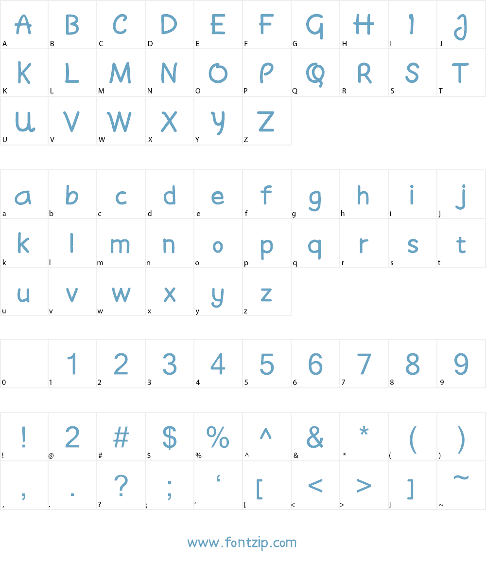 Moyudan Demo Font Character
